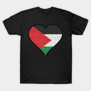 Palestinian Jigsaw Puzzle Heart Design - Gift for Palestinian With Palestine Roots T-Shirt